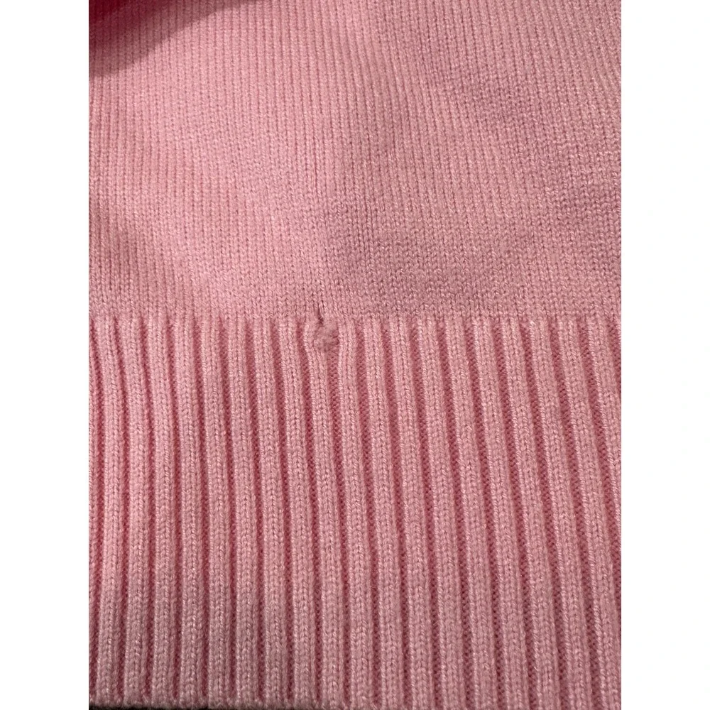 Stella Tweed Girls Pink Cherry Bow Embroidered Knit Crewneck Sweater Size 16